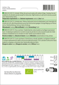Kohlrabi Weiss Auslese Sehr Früh | BIO Kohlrabisamen Von Sativa Rheinau -Compoes Verkaufe 534367 BIO Kohlrabi weiss Auslese Sehr Frueh ko51 sr 1