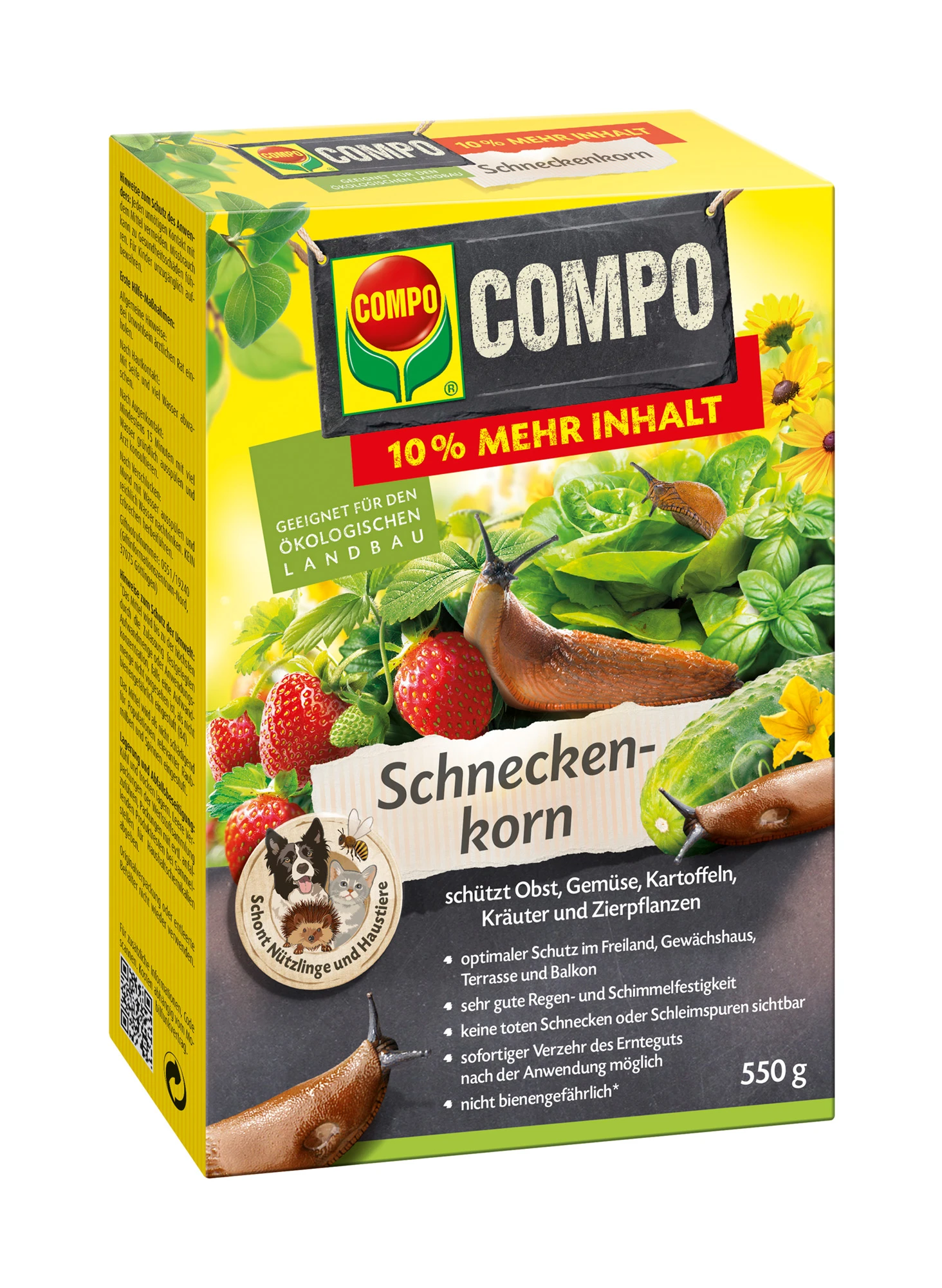 Schneckenkorn (550 G) | Fallen Und Fernhaltemittel Von COMPO 3 Schneckenkorn (550 G) | Fallen Und Fernhaltemittel Von COMPO